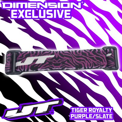 JT Paintball Goggle Strap - Tiger Royalty Purple/Slate (DIMENSION LIMITED EDITION)