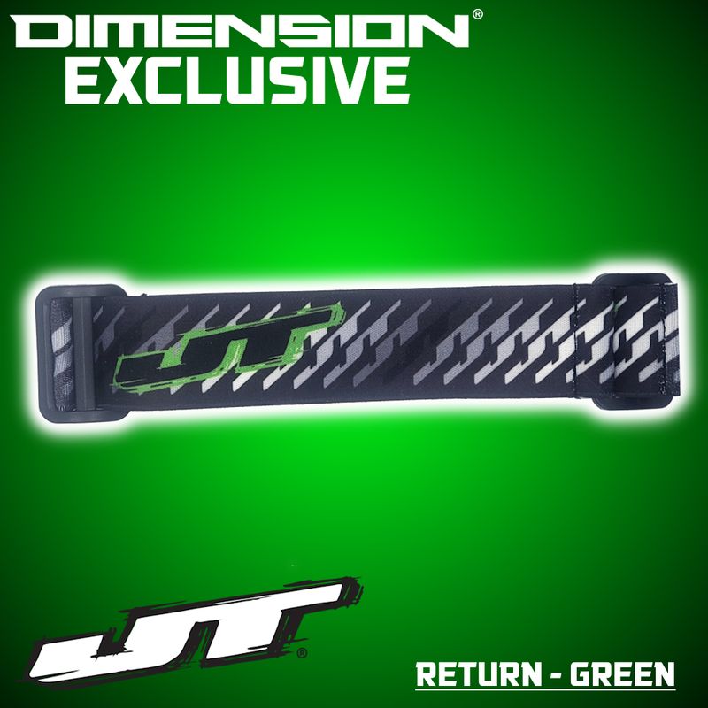 JT Paintball Goggle Strap - Return Green (DIMENSION LIMITED EDITION)