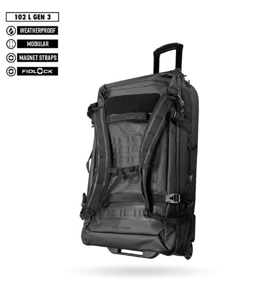 FNDN® MODULAR WEATHERPROOF ROLLING GEARBAG - 102L (GEN 3)
