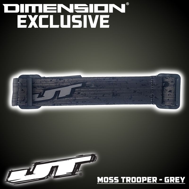 JT Paintball Goggle Strap - Moss Trooper - Grey Logo (DIMENSION LIMITED EDITION)