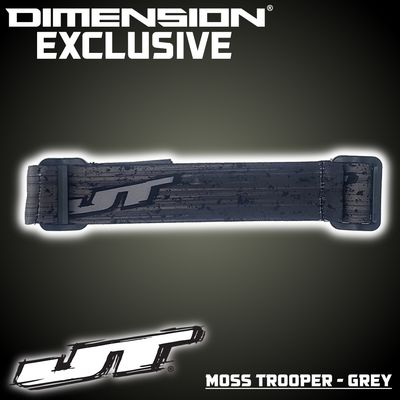 JT Paintball Goggle Strap - Moss Trooper - Grey Logo (DIMENSION LIMITED EDITION)