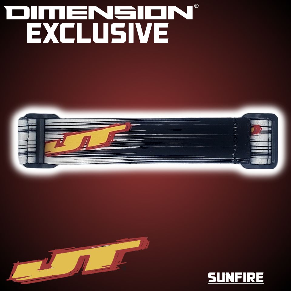 JT Paintball Goggle Strap - Sunfire Black/White (DIMENSION LIMITED EDITION)