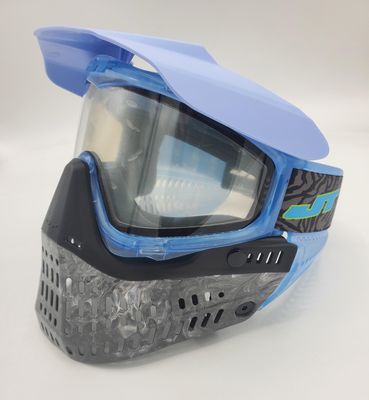JT Proflex Custom Build Mask - Birthstone ICE Aqua Frame / Marble Home Skirt / Clear Lens / DLE Dark Tiger Retro