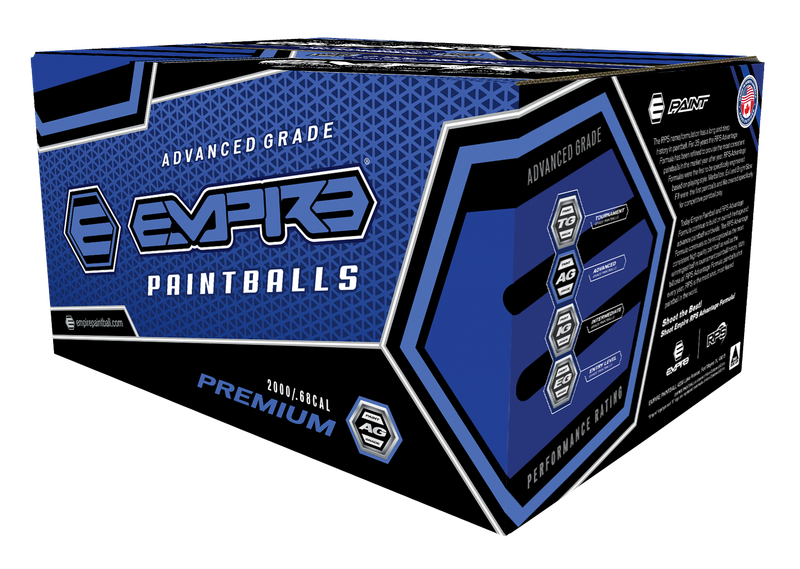 Empire Premium .68 cal Paintballs - Case of 2000 Rds - Pink/Carbon Fiber Shell - Yellow Fill
