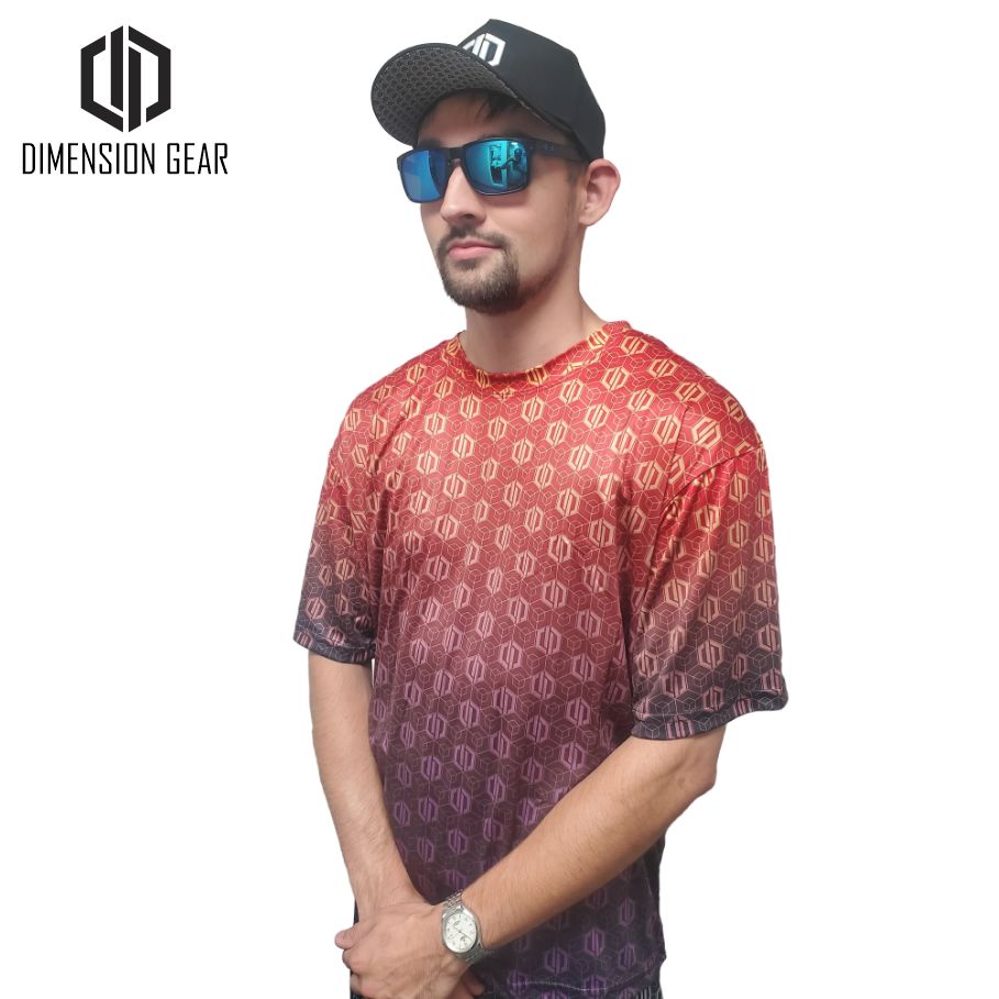 Dimension Gear Live-Dri T-shirt - Rosso Viola - Medium