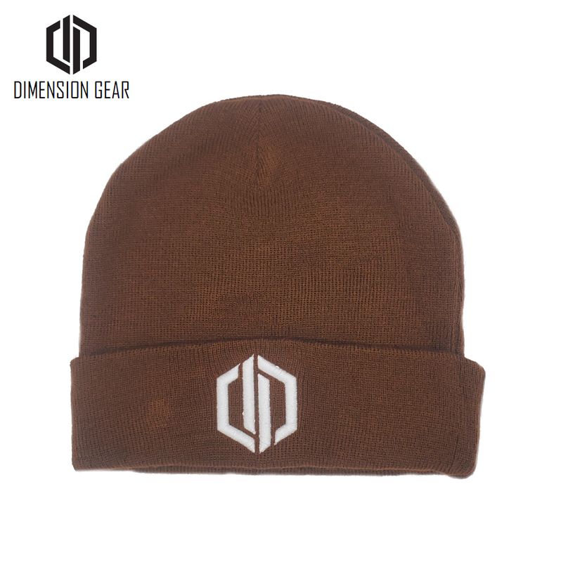 Dimension Gear "Cube" Beanie - Brown/White