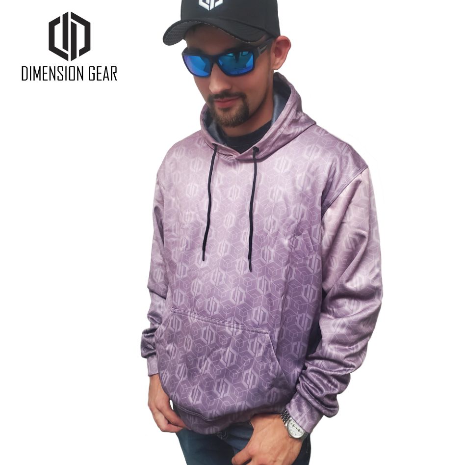 Dimension Gear Live-Dri/Fleece Hoddie - Dove Purple - Medium