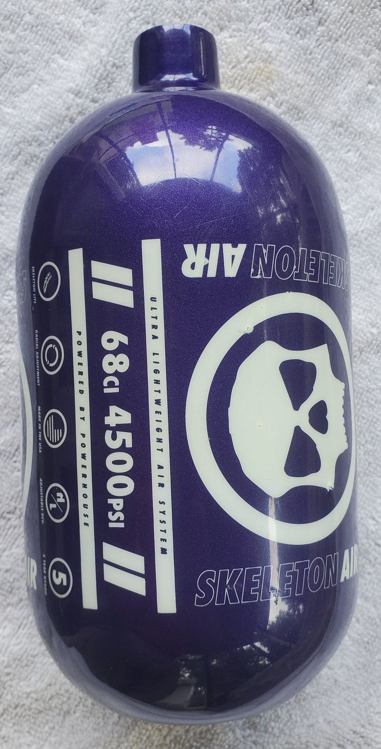 Used Infamous Hyperlight Air Tank 68CI - Purple/White  (BOTTLE ONLY)