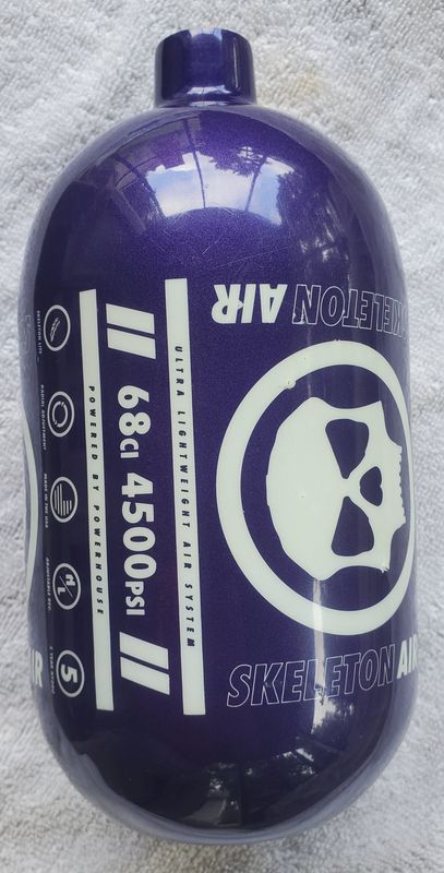 Used Infamous Hyperlight Air Tank 68CI - Purple/White  (BOTTLE ONLY)