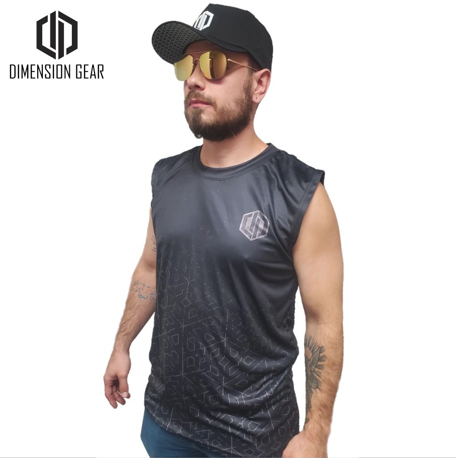 Dimension Gear Live-Dri Tank Top - Menace Six Stone - Medium