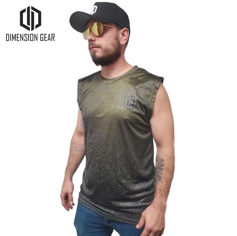 Dimension Gear Live-Dri Tank Top - Moss Six Stone - Large