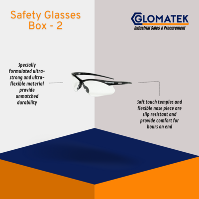 Safety Glasses - Clear - Box of 2