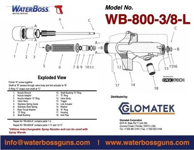 WaterBoss WB-RK-800-A Repair Kit