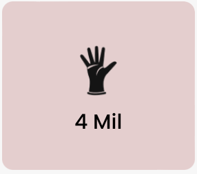 CORE Black Exam Grade 4 MIL Nitrile Gloves per Box of 100 gloves
