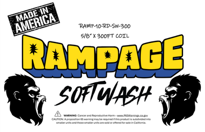RAMPAGE Softwash 5/8 in 300 ft Hose: RED