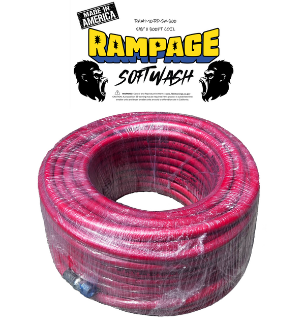 RAMPAGE Softwash 5/8 in 300 ft Hose: RED