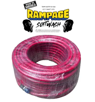 RAMPAGE Softwash 1/2 in 300 ft Hose: RED