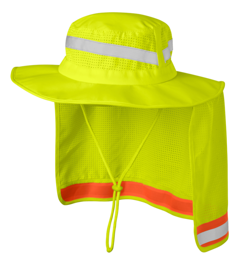 Lime Booney Hat with neck protector - Ironwear - IW-1318-L