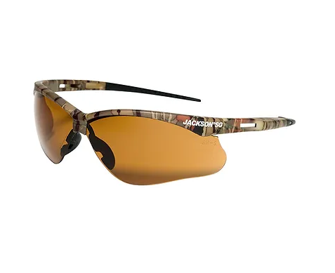 50014 Jackson Safety Glasses - Came Frame-Bronze Lens