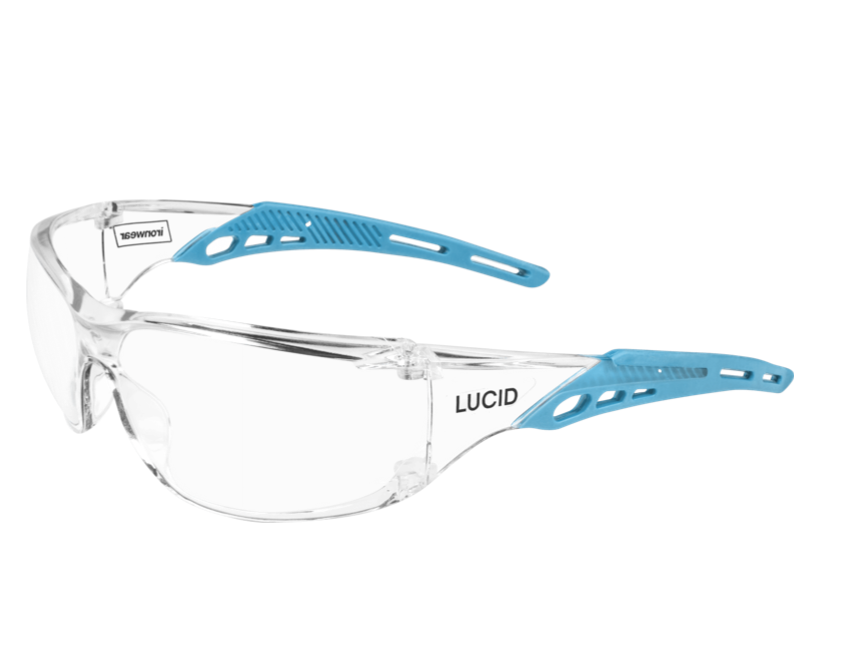 Ironwear - LUCID Safety Glass Anti-Fog, FRAME COLOR: BLUE