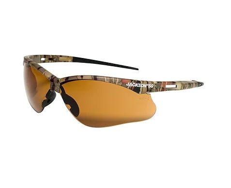 50014 Jackson Safety Glasses - Came Frame-Bronze Lens 50014 Jackson Safety Glasses - Came Frame-Bronze Lens