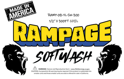 RAMPAGE Softwash 1/2 in 300 ft Hose: Yellow