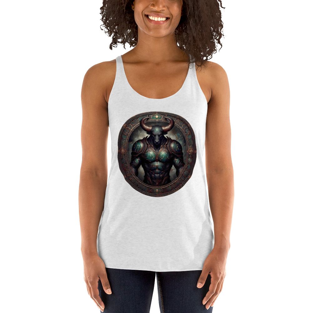 Taurus Zodiac Sign Women&#39;s Racerback Tank