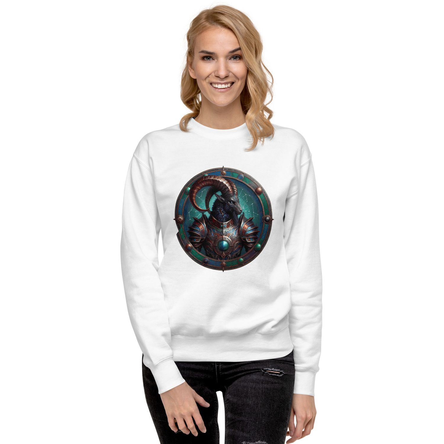 Capricorn Zodiac Sign Unisex Premium Sweatshirt