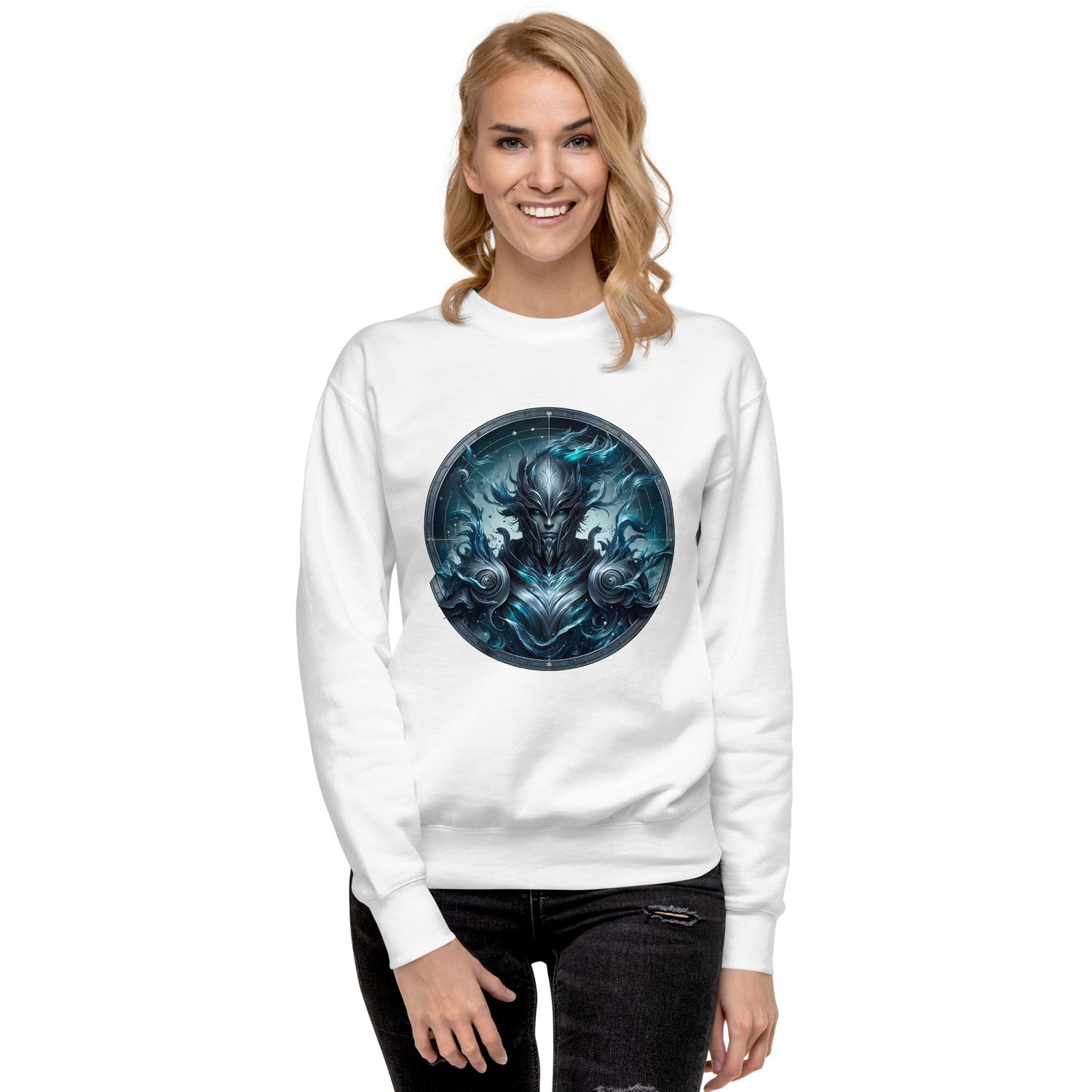 Aquarius Zodiac Sign Unisex Premium Sweatshirt