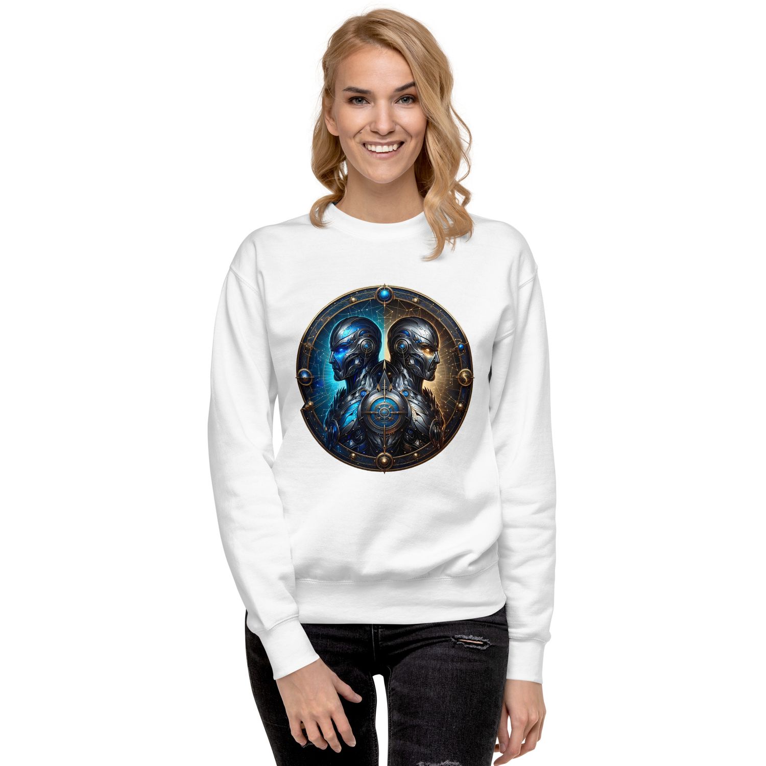 Gemini Zodiac Sign Unisex Premium Sweatshirt