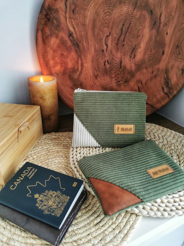 Corduroy Handmade Pouch