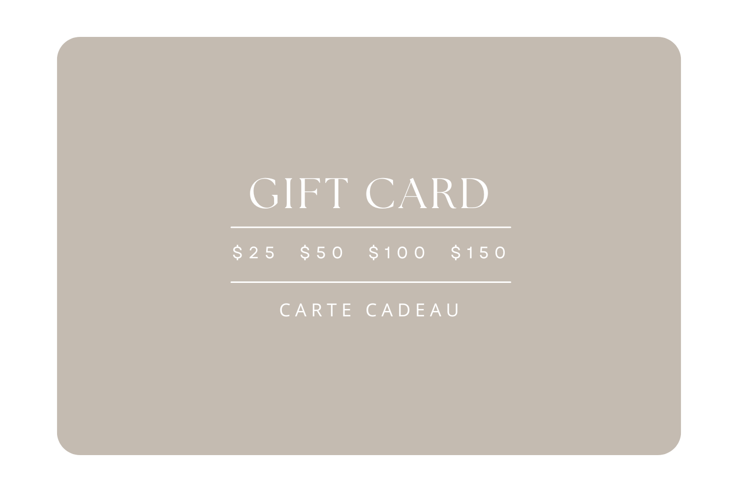 Carte cadeau