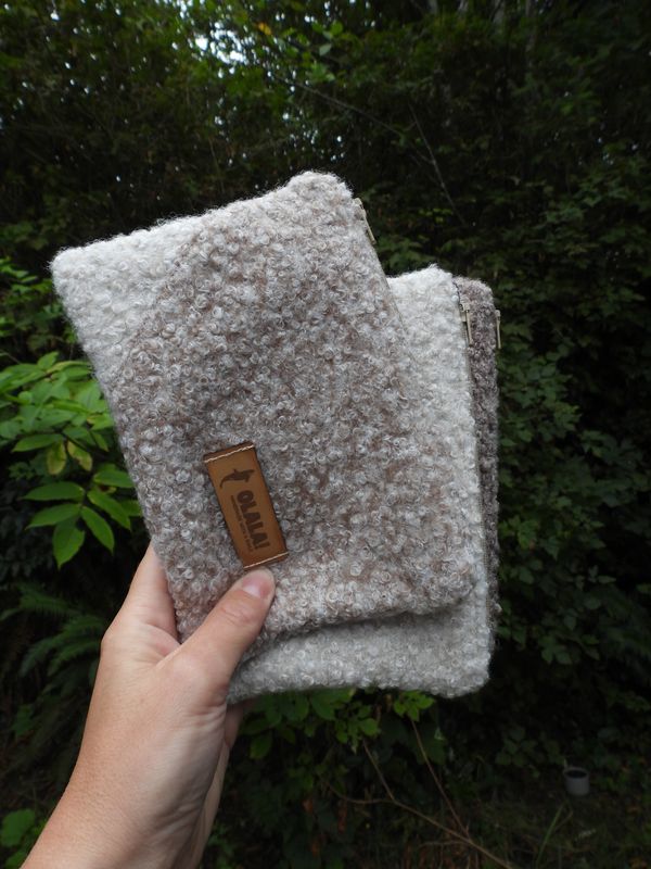 Bouclé Handmade Pouch