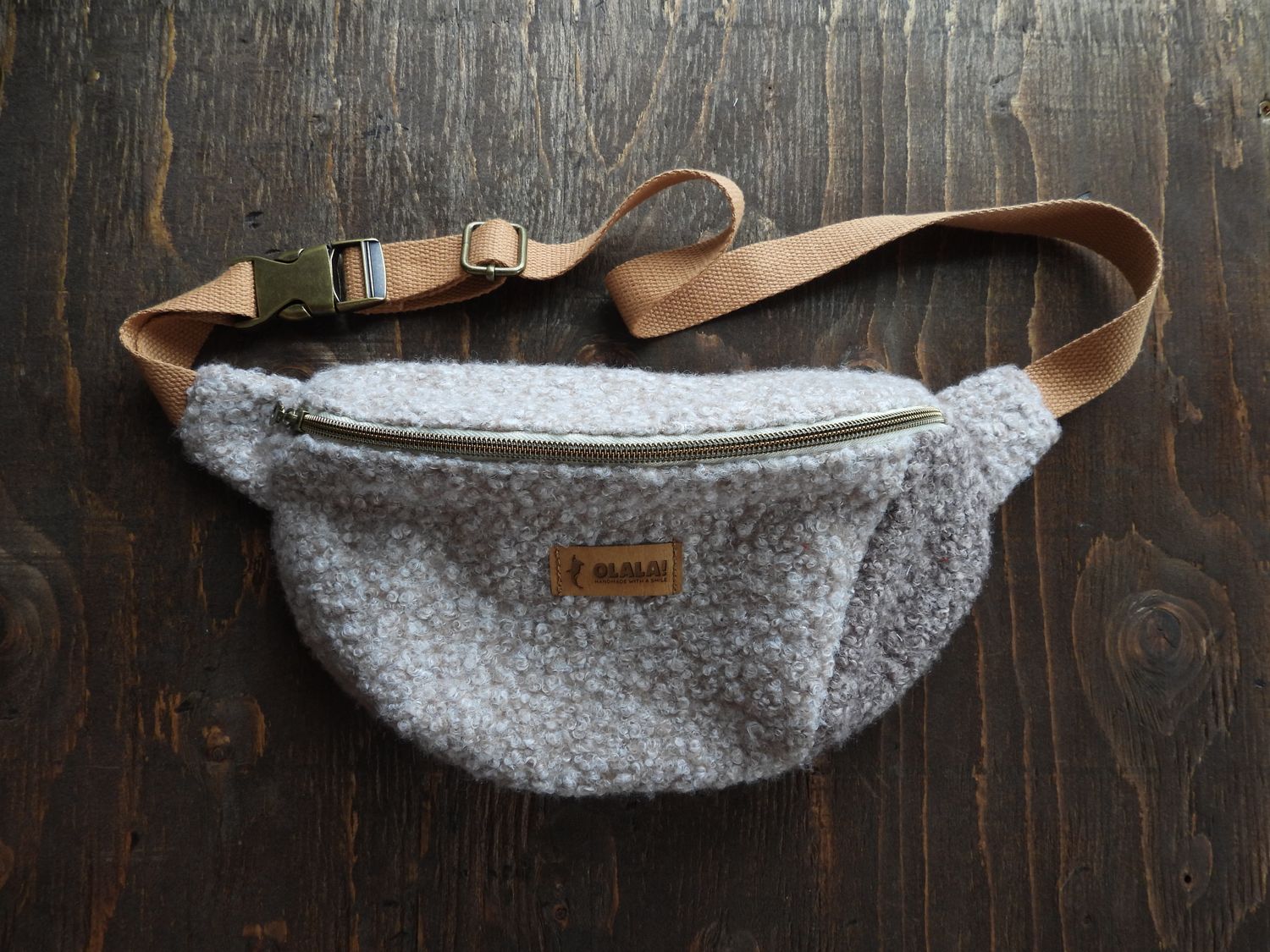Handmade Bouclette Fanny Pack