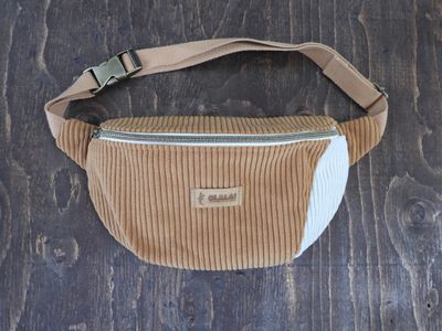 Sac "Banane" - Jaune Moutarde &amp; Blanc (≈ 85 €)