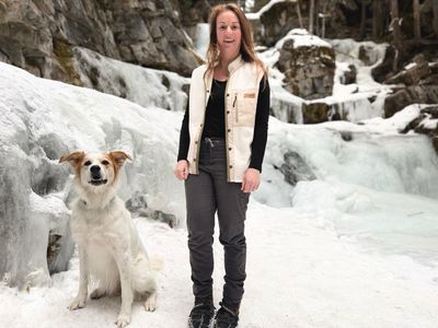 Handmade Fleece Vest - White &amp; Green Details