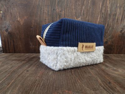 Carry-All Bag - Blue Navy &amp; Bouclé