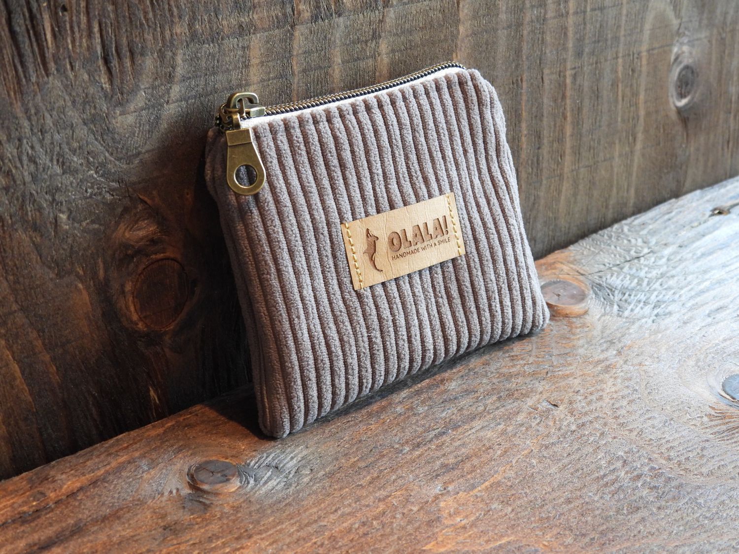 Coin pouch - Corduroy - Beige