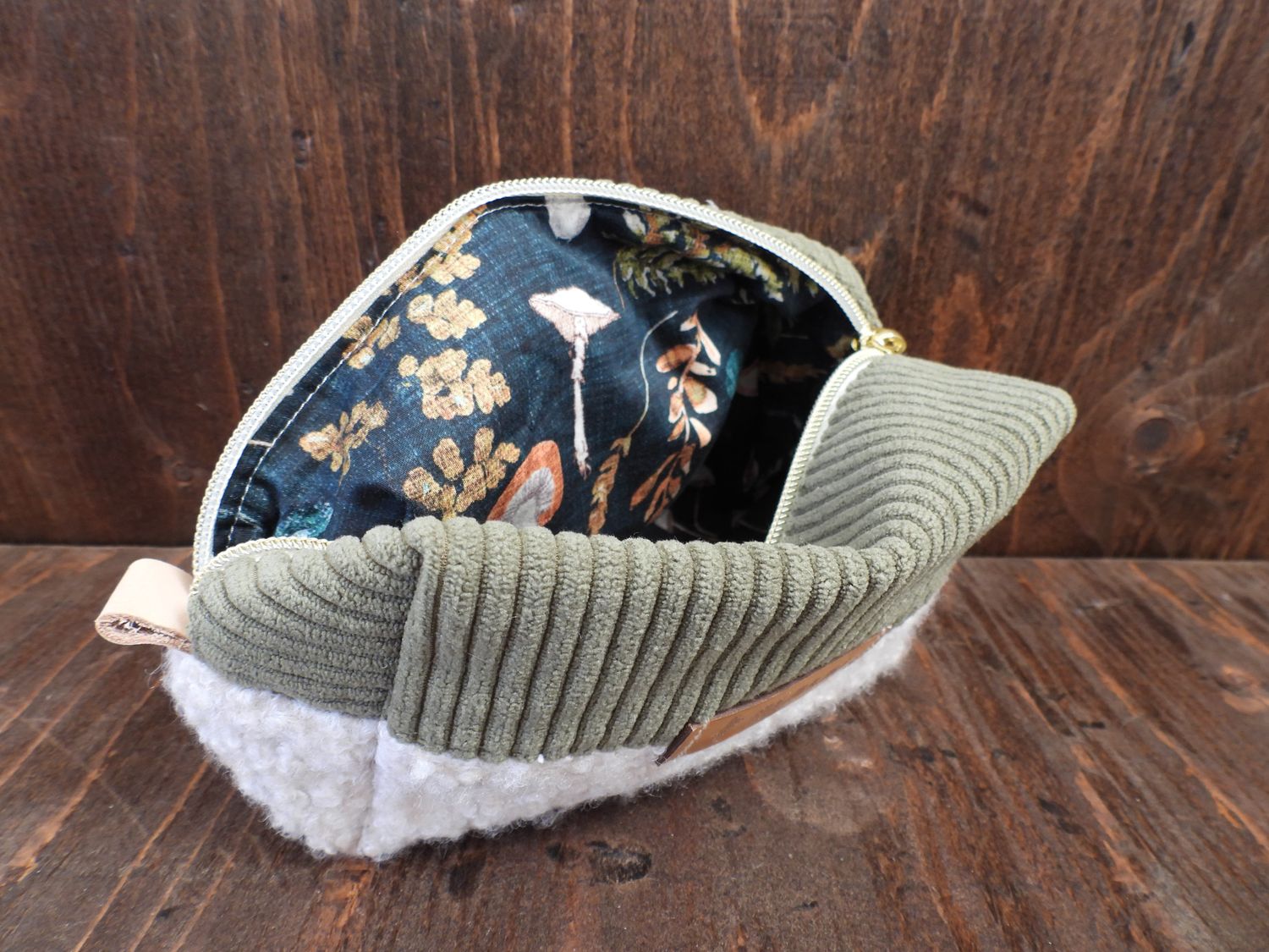 Carry-All Bag - Khaki &amp; Bouclé