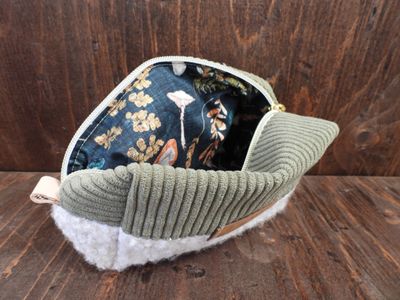 Carry-All Bag - Khaki &amp; Bouclé