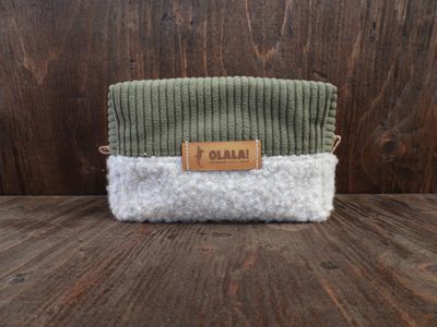 Carry-All Bag - Khaki &amp; Bouclé