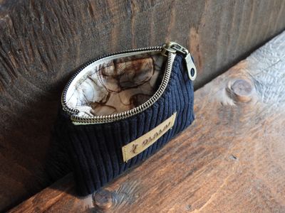 Coin pouch - Corduroy - Black