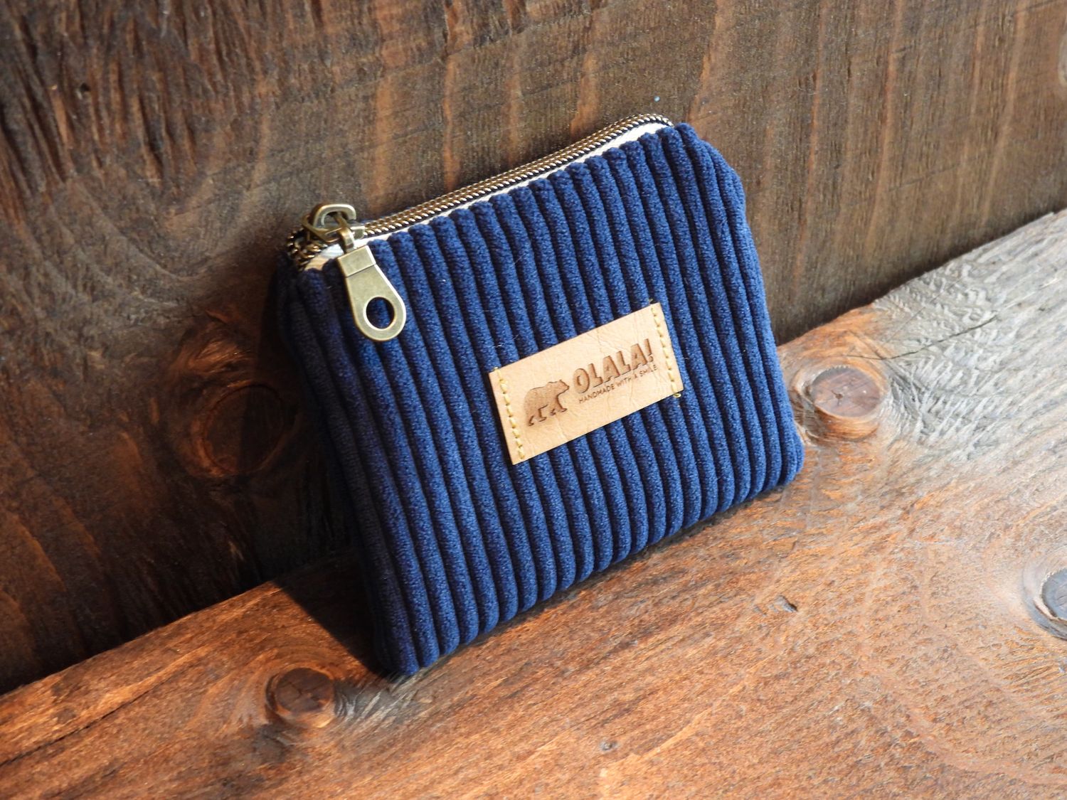 Coin pouch - Corduroy - Navy