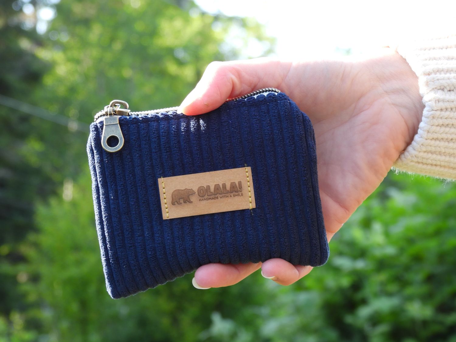 Coin pouch - Corduroy - Navy