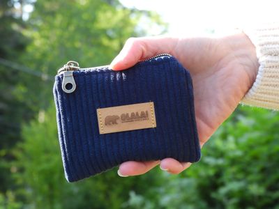 Coin pouch - Corduroy - Navy