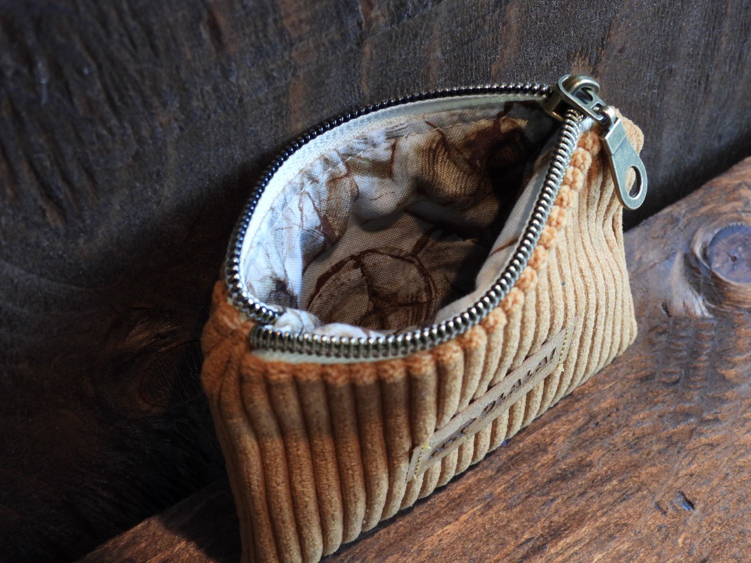Coin pouch - Corduroy - Mustard