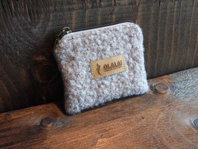Coin pouch - Bouclette - Beige