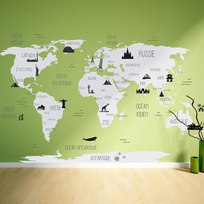 Carte du monde éducative