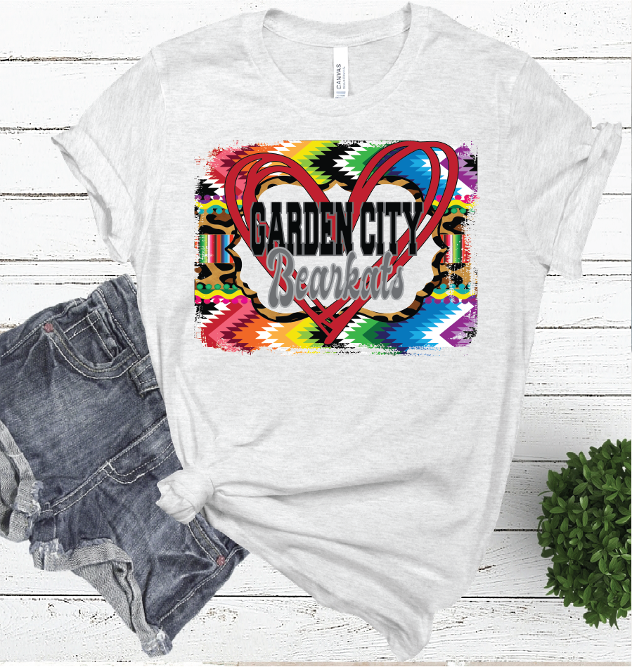 AZTEC HEART GARDEN CITY ASH COLOR TEE