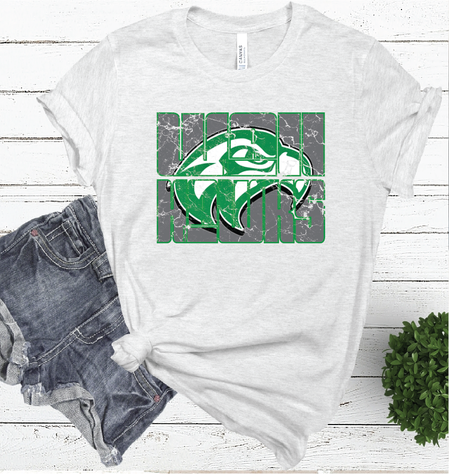 WALL MASCOT WORD ASH COLOR TEE